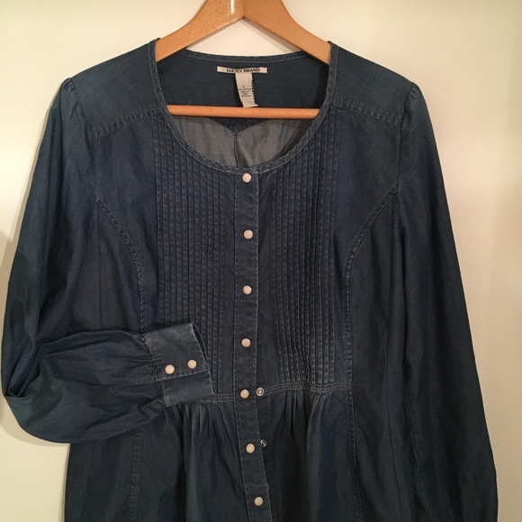 Lucky Brand Tops - Long sleeve jean shirt